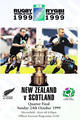 Scotland v New Zealand 1999 rugby  Programme